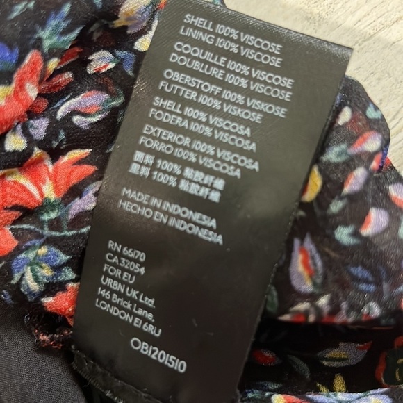 Anthropologie Helene Tunic Dress Floral Ruffled Size Small - Picture 9 of 13